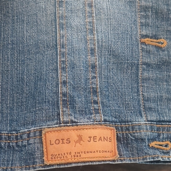 Vintage Lois Jeans Authentic Denim Jean Jacket - Womens Medium - Picture 7 of 12